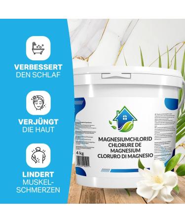 Solup 4 kg Magnesium Chloride Flakes | 100% Natural Magnesium Bathing Salt | Ideal for Magnesium Deficiency Relief - Buy Online on SooperMarket.com
