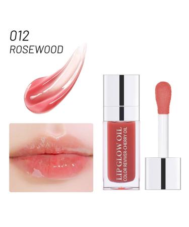 Hydrating Lip Oil Duo - Plumping & Long Lasting Gloss Tint - Rosewood Shade - Buy Online on SooperMarket.com