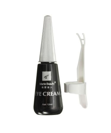 HiiBaby EYE Waterproof False Eyelashes Adhesive Marie Beauty 12ml White/Black False Eyelash Glue Fake Eyelash Adhesive Eye Cream (Black) - Buy Online on SooperMarket.com