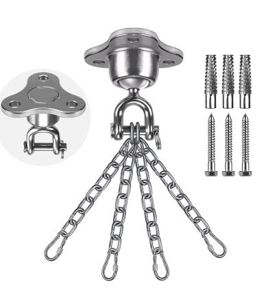 SELEWARE Heavy Bag Mount Hanger Boxing Punching Bag Ceiling Mount Hanger Silent Ball Swivel for Boxing Muay Thai Training Hanger with Boxing Bag Chain