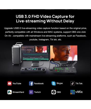 Cinetreak Mixer Mini: Multi-Format 4 HDMI Inputs, USB 3.0 Capture, PIP, Chroma Key, Live Streaming Switcher - Buy Online on SooperMarket.com