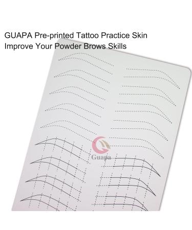 3 Pc Silicone Permanent Makeup Practice Pads for Microblading & Microshading - White Skin with Black Outline - Buy Online on SooperMarket.com
