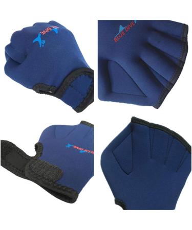 EXCEREY Swimming Webbed Gloves - Aquatic Fitness Paddles for Men and Women - Blue - Buy Online on SooperMarket.com