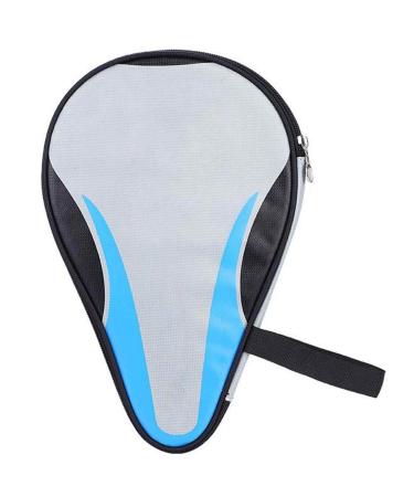 Alomejor Ping Pong Paddle Case Oxford Table Tennis Rackets Bat Bag with Waterproof Material for Dust Proof Waterproof Full Protection Blue