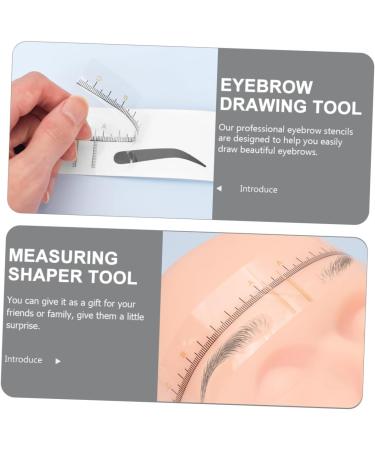 Hemoton 10pcs Eyebrow Positioning Ruler Plastic Eyebrow Ruler Brow Guide Stencil Shape Template Mold Make up - Buy Online on SooperMarket.com