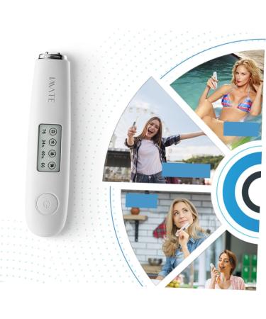HAPINARY 1pc Skin Tester Facial for Women High Frequency Cosmetic Instrument Lcd Digital Skin Tester Skin Analyzer Monitor Face Care Tester Sensor White Travel Precision - Buy Online on SooperMarket.com