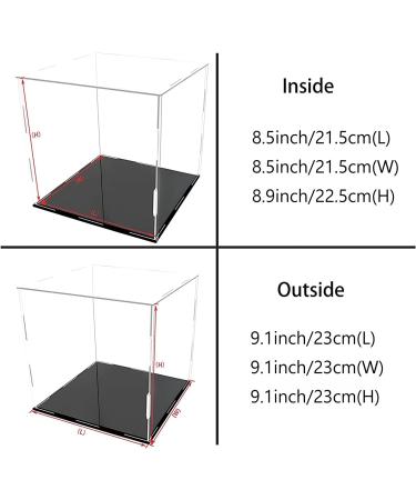Clear Acrylic Display Case for Action Figures - 9x9x9 inch - A+ DESIGN - Home Storage Solution - Buy Online on SooperMarket.com