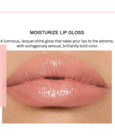 Shimmer Peach Lip Gloss - All-Day Moisturizing Glossy Finish for Daily Use | International Shipping - Buy Online on SooperMarket.com