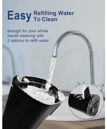 MySmile Water Dental Flosser - Cordless Oral Irrigator with 5 Cleaning Modes | 4 Replaceable Jet Tips | USB Rechargeable | IPX7 Waterproof - Teeth Cleaning Tool with PU Bag - Buy Online on SooperMarket.com