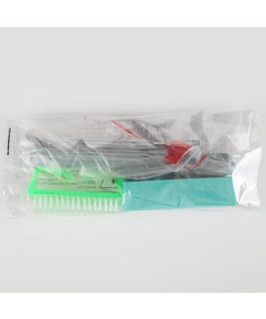 FANDAMEI 12pcs Nail Files Set with Cuticle Nipper, Buffer, Pusher, Brush - Manicure Kit Green - Buy Online on SooperMarket.com