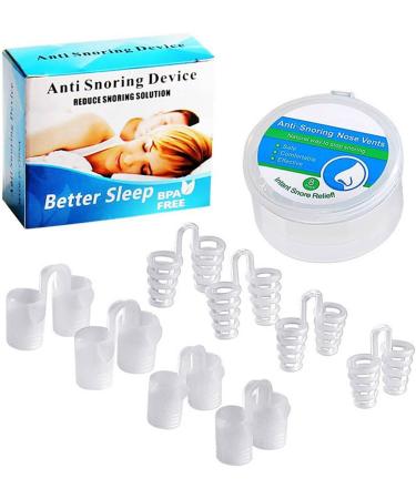 KUIKUI Snore Nasal Dilator Clip - 8pcs Silicone Nose Vents for Easy Breathing and Better Sleep - Buy Online on SooperMarket.com