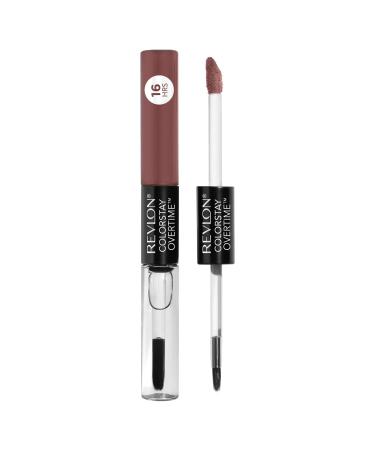 Liquid Lipstick with Clear Lip Gloss by Revlon  ColorStay Overtime Lipcolor  Dual Ended with Vitamin E in Plums & Berries  560 Taupe Time  0.07 Oz 560 Taupe Time 0.07 Fl Oz (Pack of 1)
