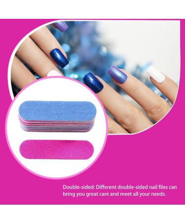 Dajidafu 100 Pieces Sandpaper Nail File Lightweight Wear-resistant Double Sided Crystal Polishing File Cosmetic Pedicure Manicure - Buy Online on SooperMarket.com