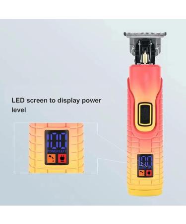 Rechargeable LED Display Hair Clipper Kit - 3 Combs for Fading Trimming & Carving - USB Charging Curved Blades Powerful Performance - Buy Internationally - Buy Online on SooperMarket.com