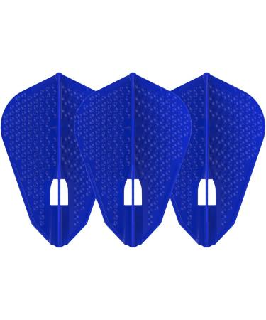 LSTYLE Dart Flights L9d PRO Fantail Shape Blue 2-Pack - Dimple Texture for Soft Tip and Steel Tip Darts - Buy Online on SooperMarket.com