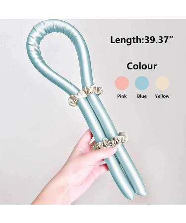 Heatless Curls Headband No Heat Wave Curlers Styling Tools for Long Medium Hair Make Soft And Shiny Pink1 - Buy Online on SooperMarket.com