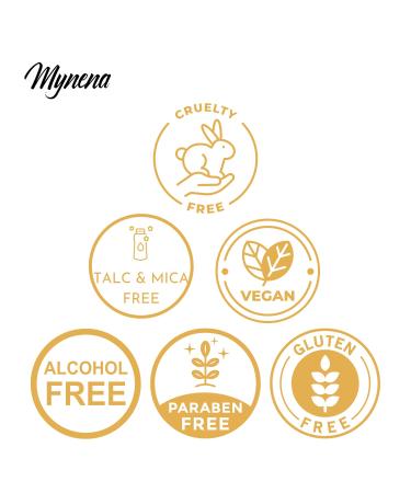 Mynena Yellow Gold Lip Gloss Topper | Shimmer Glossy Finish Liquid Lipstick with Jojoba Oil | Vegan & Cruelty-Free - Buy Online on SooperMarket.com