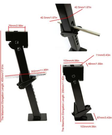 Weikeya Adjustable Parking Jack Stand - 650lbs Stabilizer & 1000lbs Load Capacity for Trailers - Strong & Durable International Shipping - Buy Online on SooperMarket.com