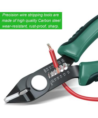 Jetisva Precision Wire Strippers Electrical Side Wire Cutters Heavy Duty Small Cable Cutters Flush Cutting Pliers Cable Snips with Anti-Slip Handle and Spring for 10-20 AWG Stranded Copper Craft - Buy Online on SooperMarket.com