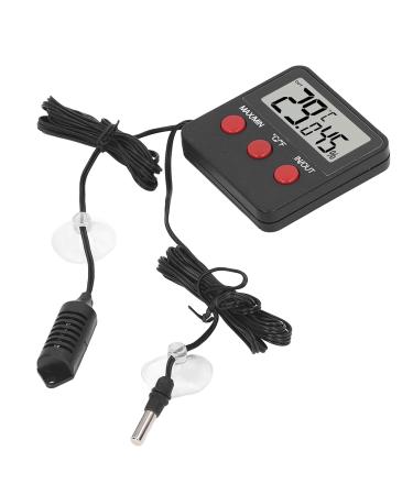 Mini Digital Thermometer Hygrometer with 2 Probes - Accurate Temperature & Humidity Meter for Incubator Reptile & Plant Terrarium - International Shipping Available - Buy Online on SooperMarket.com