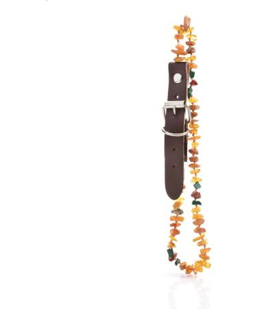 Larsson Amber Necklace for Dogs & Cats | Malachite & Red Jasper | 50-60 cm | International Shipping - Buy Online on SooperMarket.com