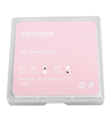TYTOGE 144 Strips Self Adhesive Lash Strips No Glue Waterproof Reusable Non Allergy Strong Hold Lash Adhesive Tape for Wearing Fake Eyelashes Black (6mm) 6mm 6mm - Buy Online on SooperMarket.com