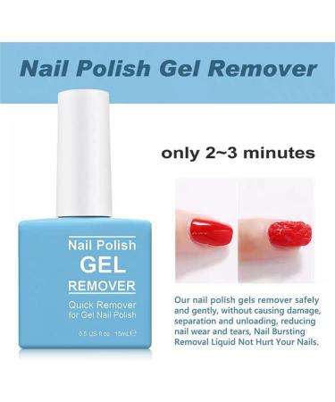 Gel Nail Polish Remover - Safe & Easy Quick Gel Polish Remover For UV Plastic Acrylic Natural Nails etc 2-3 Min Time-Saving And Hassle-Free Non-Irritating Gel Remover Nail Varnish Remover - Buy Online on SooperMarket.com