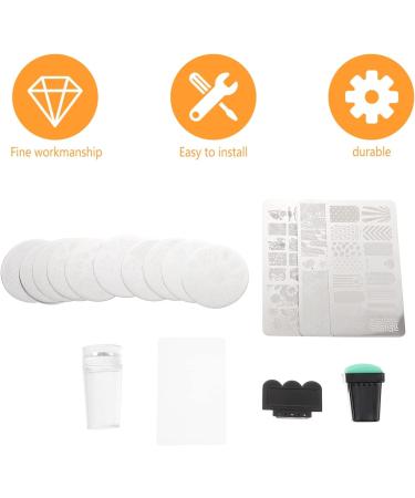 minkissy 1 Set Nail Plate Nail Print Tool Nail Art Stamping Nail Jelly Stamper Nail Image Plate Nail Art Images Silicone Nail Tools Nail Printing Template Image Board Steel Plate Manicure - Buy Online on SooperMarket.com