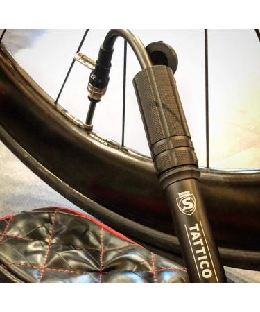 SILCA Tattico Mini Pump - Integrated Hose & Chuck - Presta/Schrader - Water Bottle Cage Mount - Compact & Portable Bike Pump - Buy Online on SooperMarket.com