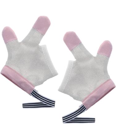 Kisangel 5 Pairs Infant Anti-Scratch Thumb Mesh Mittens - Breathable No Eating Gloves for Baby - 12.5X7CMx5pcs - Buy Online on SooperMarket.com