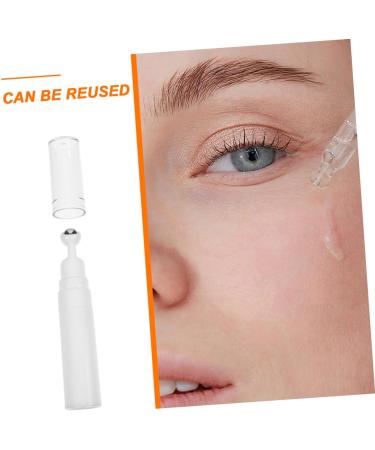 PLAFOPE Cosmetic Bottle Under Eye Cream Empty Cream Bottle Refillable Eye Serum Bottle Refillable Cream Bottle Eye Cream Applicator Essential Oil Dispenser Roller Ball Bottle White - Buy Online on SooperMarket.com