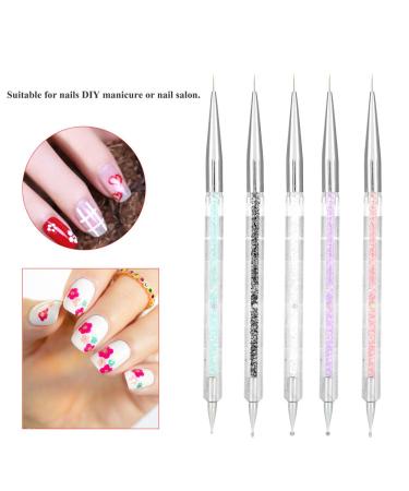 Nail Drill & Dekaim 5PCS Double Heads Crystal Dotting Tools - Premium Nail Art Paint Set for Manicure Enthusiasts | International Shipping Available - Buy Online on SooperMarket.com