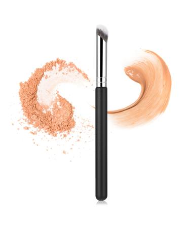 WLLHYF Concealer Brush Foundation Brush Eye Mini Angled Flat Top Kabuki Nose Contour Brush Liquid Blending Mineral Powder Makeup Tools(Thumb Brush) 1 Pcs