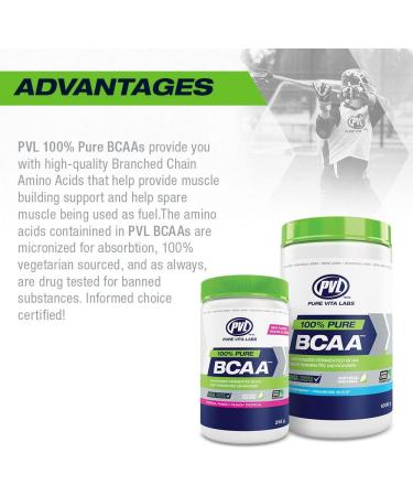 PVL 100% Pure BCAA Premium Essential BCAAs Build Muscle Protein Endurance Recovery Fermented Vegan Amino Keto-Friendly Workout Pre-Powder 1 kg Blue Raspberry (Blue Raspberry 315 g) Blue Raspberry 315 g (Pack of 1) - Buy Online on SooperMarket.com