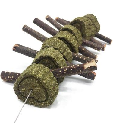 Camiter 15Pcs Rabbit Toys - Natural Timothy Grass Chew Toys for Small Animals | Dental Care Wooden Chain | International Shipping Available - Buy Online on SooperMarket.com