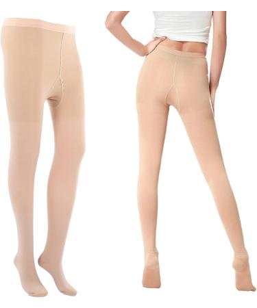 Skin-Friendly Varicose Vein Pantyhose - Soft Skin Color Compression Stockings - Buy Online on SooperMarket.com