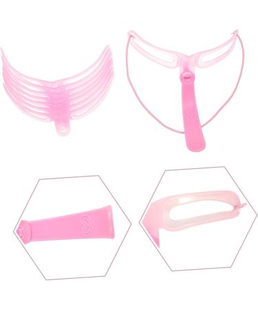 Angoily Eyebrow Tools 6 Sets Eyebrow Aid Specialty Tools Pro Tools Plastic Eyebrow Stencil Four Generations Shaper Modify 12X11X8CMx2pcs Pinkx2pcs - Buy Online on SooperMarket.com