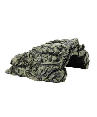 BICAQUU reptile-contradicting habitats fish-covering cave aquarium turtles Reptile-Aalende fur-life area decoration (large)