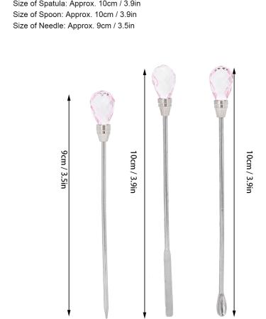 Nail Spatula Stainless Steel Nail Tools for Mixing Nail Polish for Picking Up Nail Decorations(pink) - Buy Online on SooperMarket.com