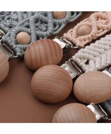TIAN-K Cotton Pacifier Chain | Woven Baby Pacifier Holder | Stylish & Durable Pendant for Nipples - Buy Online on SooperMarket.com