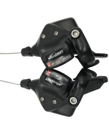 microSHIFT MTB Triple 3 x 9 Speed Shift Levers TS70-9 Shifters Mountain Bicycle Conjoined DIP Compatible for Shimano