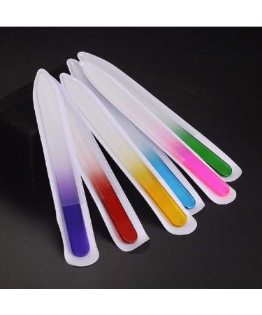 10 Pcs Glass Nail File Manicure Set - Professional Fingernail Care Tool - Buy Online on SooperMarket.com