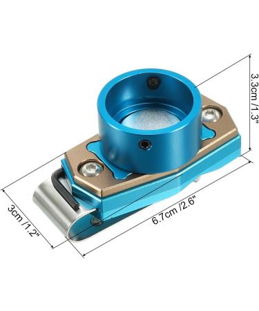 Buy PATICIL Billiard Magnetic Chalk Holder - Aluminum Pool Cue Chalk Case with Belt Clip - Snooker Accessories in Blue/Brown - Buy Online on SooperMarket.com