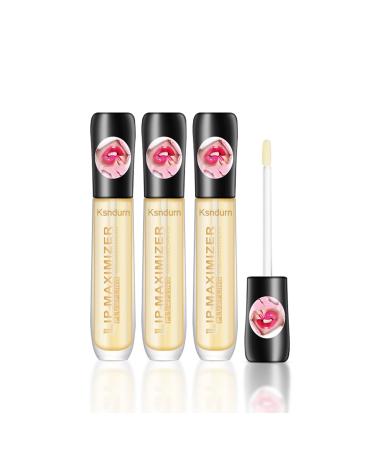 Lip Plumper  Ksndurn 3PCS Vitamin E Plumping Lip Maximizer Serum Moisturizing Lips Plumper Lip Gloss Reduce Fine Lines Instant Lip Care Product
