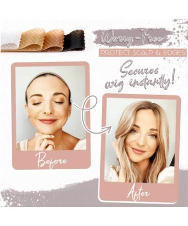 3 Pcs Secure Invisible Wig Gripper | Soft Non-Slip Sweatproof Wig Band for Ultimate Hold - Buy Online on SooperMarket.com