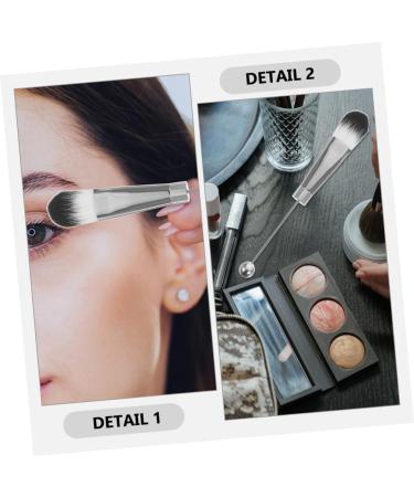 Buy 2 Sets of Metal Handle Makeup Brushes for Women | Eye Shadow Brow & Loose Powder Brush Perfect for Flawless Eye Makeup & Blush Application | High-Quality Artificial Fiber - Buy Online on SooperMarket.com