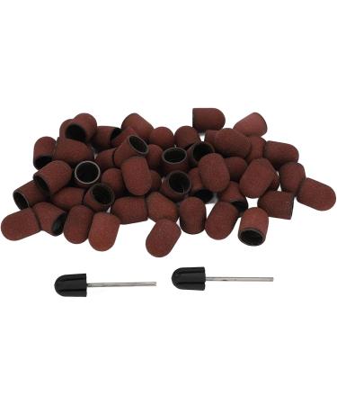 Nail Sanding Drill Bit Nail Sanding Heads Nail Grinding Heads 120# Grit Nail Art Sanding Caps Manicure Polishing Grinding Bands Nail Drill Bits Set with Shaft - Buy Online on SooperMarket.com