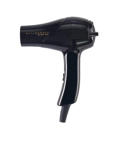 Buy StyleCraft Peewee Dryer Tri-Plex Fusion - Lightweight & Portable Hair Dryer with Attachments - Perfect for Silky Hair & Travel - Buy Online on SooperMarket.com