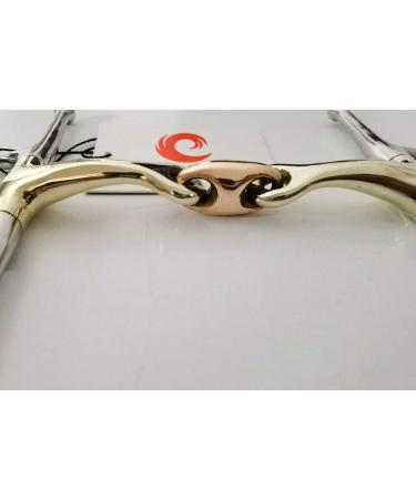 Full Cheek Curved Snaffle Bit 14MM Copper Lozenge GS & SS(UKSALES25 Horse Bits) (5.5 INCHES) - Buy Online on SooperMarket.com