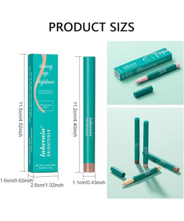 Aaiffey 2PCS Eyeshadow Stick Set Eye Brightener Stick Waterproof Glitter Eyeshadow Pencil Highlighter Eye Liner Shimmer Creamy Long Lasting Eye Makeup (1#Pink+4#Mauve Taupe) Color - Buy Online on SooperMarket.com